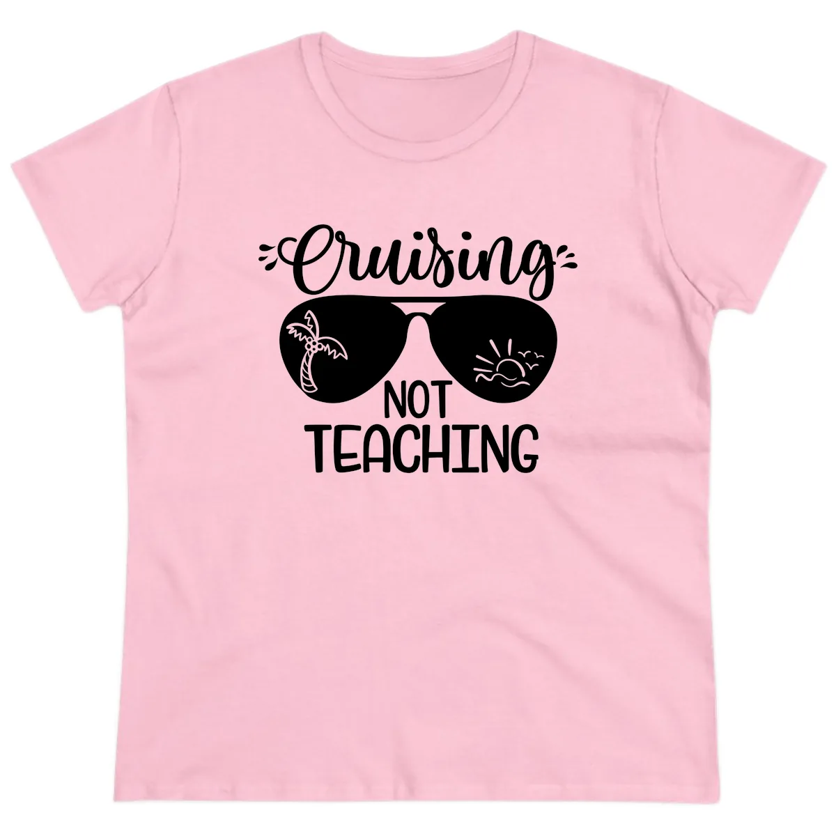 Cruising Not Teaching Ladies Tee in Light Pink