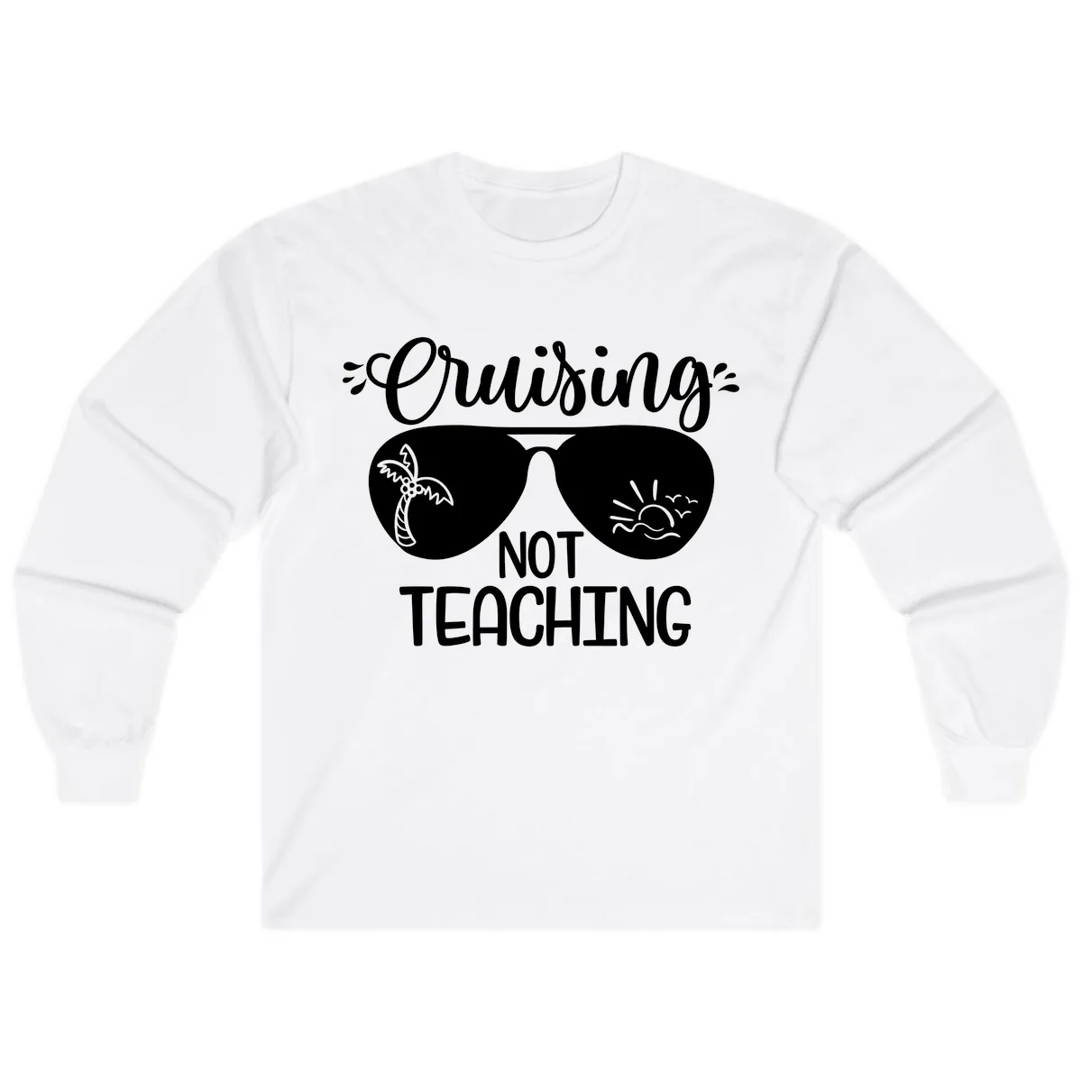 Cruising Not Teaching Long Sleeve in White
