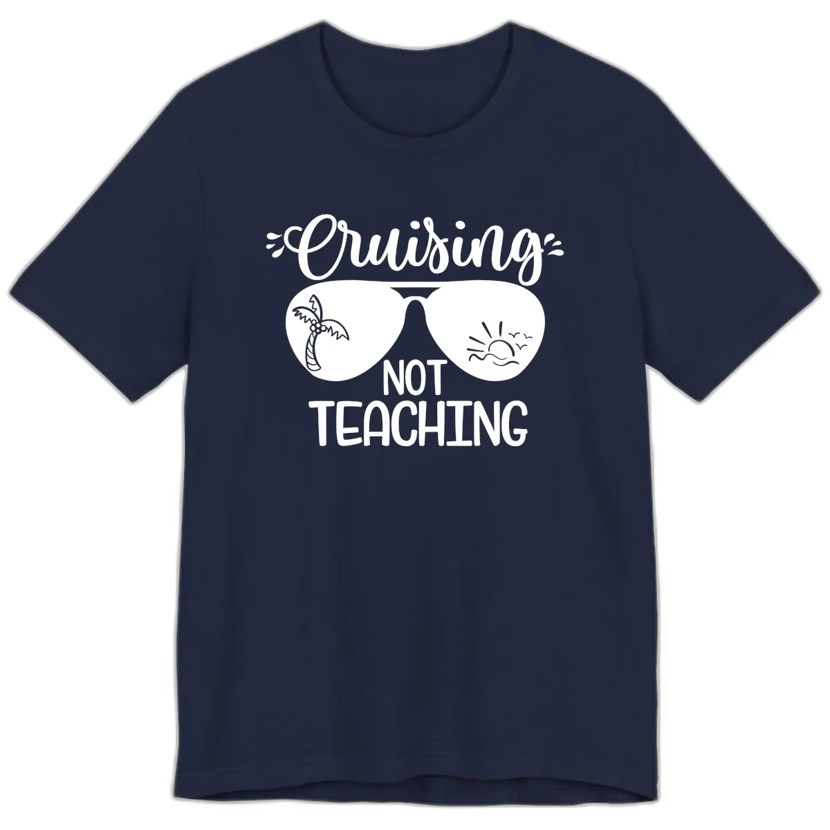 Cruising Not Teaching Premium T-Shirt in Navy