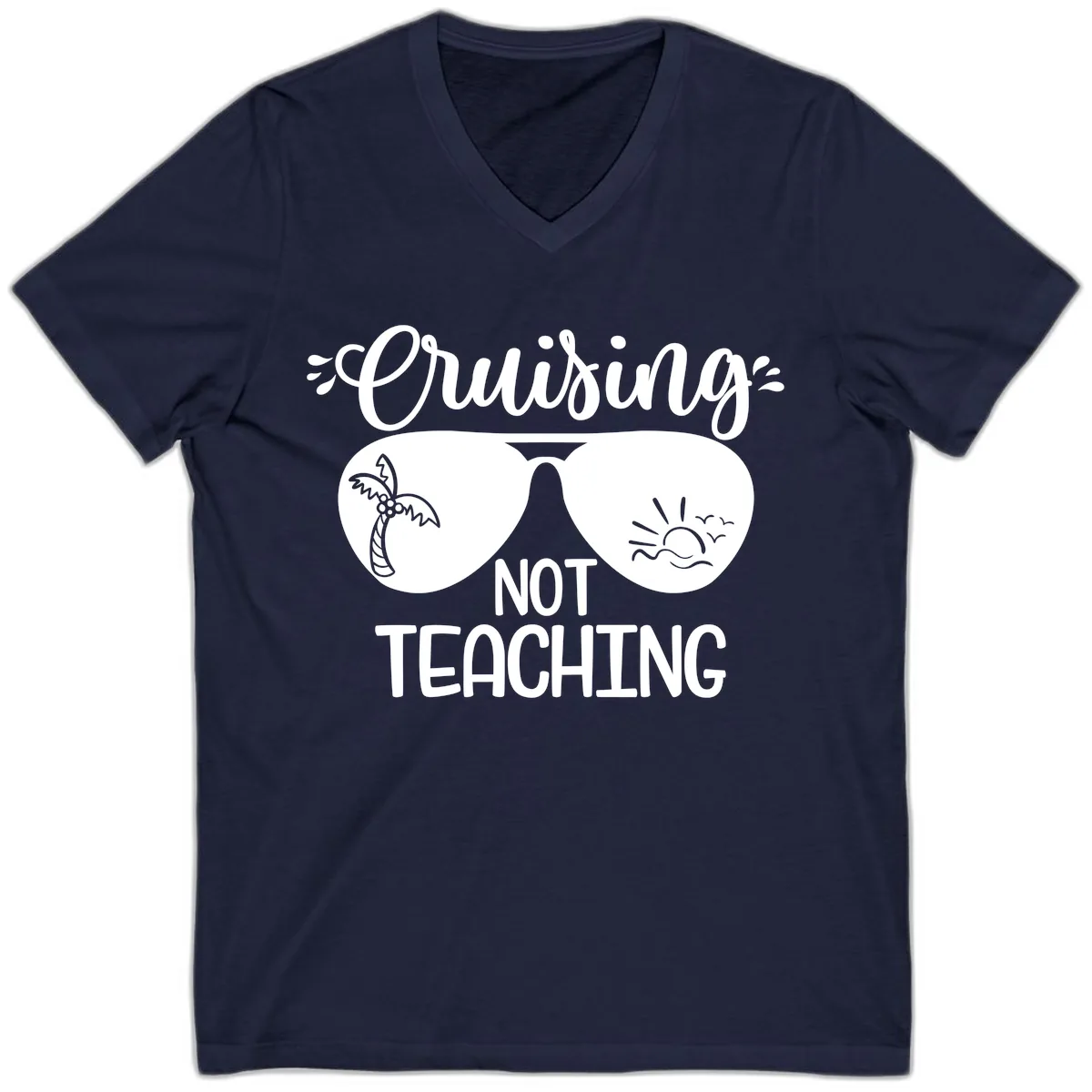 Cruising Not Teaching V-Neck in Navy