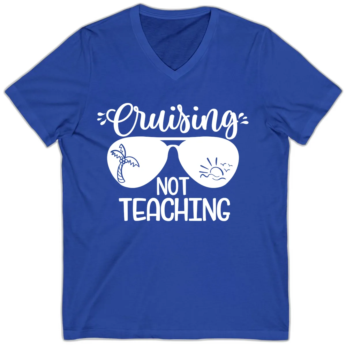 Cruising Not Teaching V-Neck in True Royal