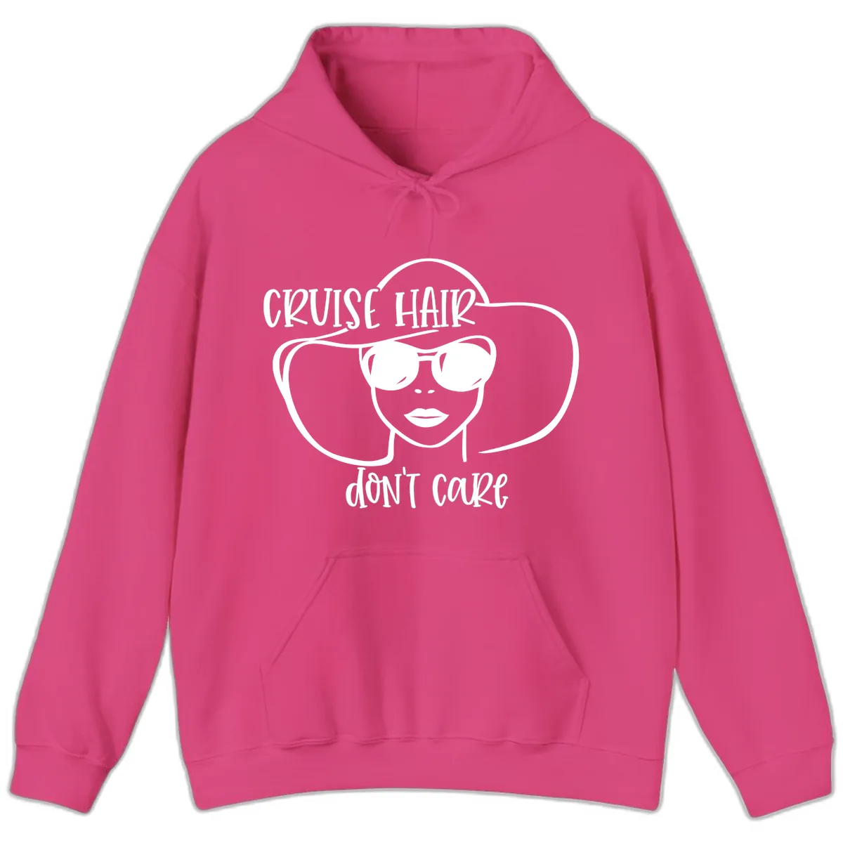 Cruise Hair Don't Care Hoodie in Heliconia