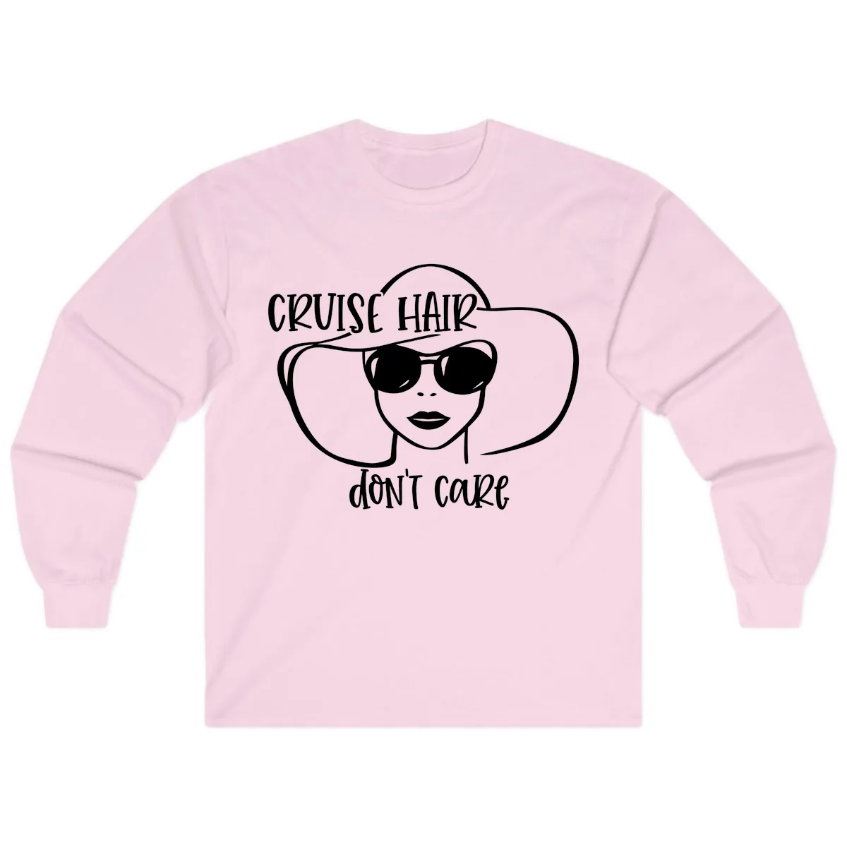Cruise Hair Don't Care Long Sleeve in Light Pink