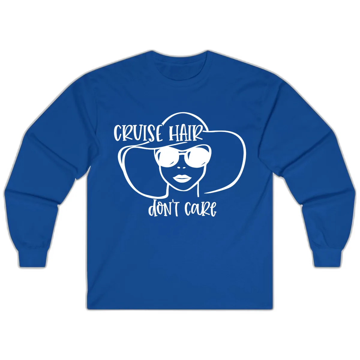 Cruise Hair Don't Care Long Sleeve in Royal