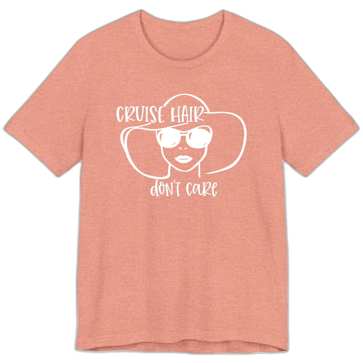 Cruise Hair Don't Care Premium T-Shirt in Heather Sunset