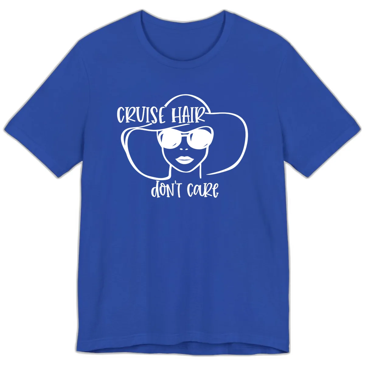 Cruise Hair Don't Care Premium T-Shirt in True Royal