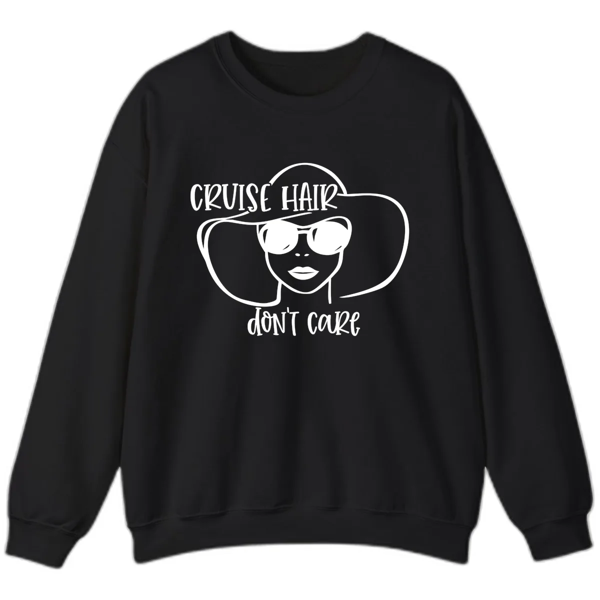 Cruise Hair Don't Care Sweatshirt in Black