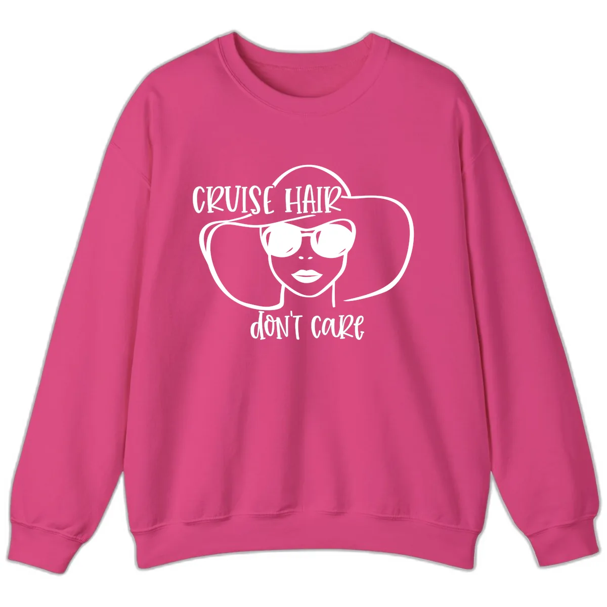 Cruise Hair Don't Care Sweatshirt in Heliconia