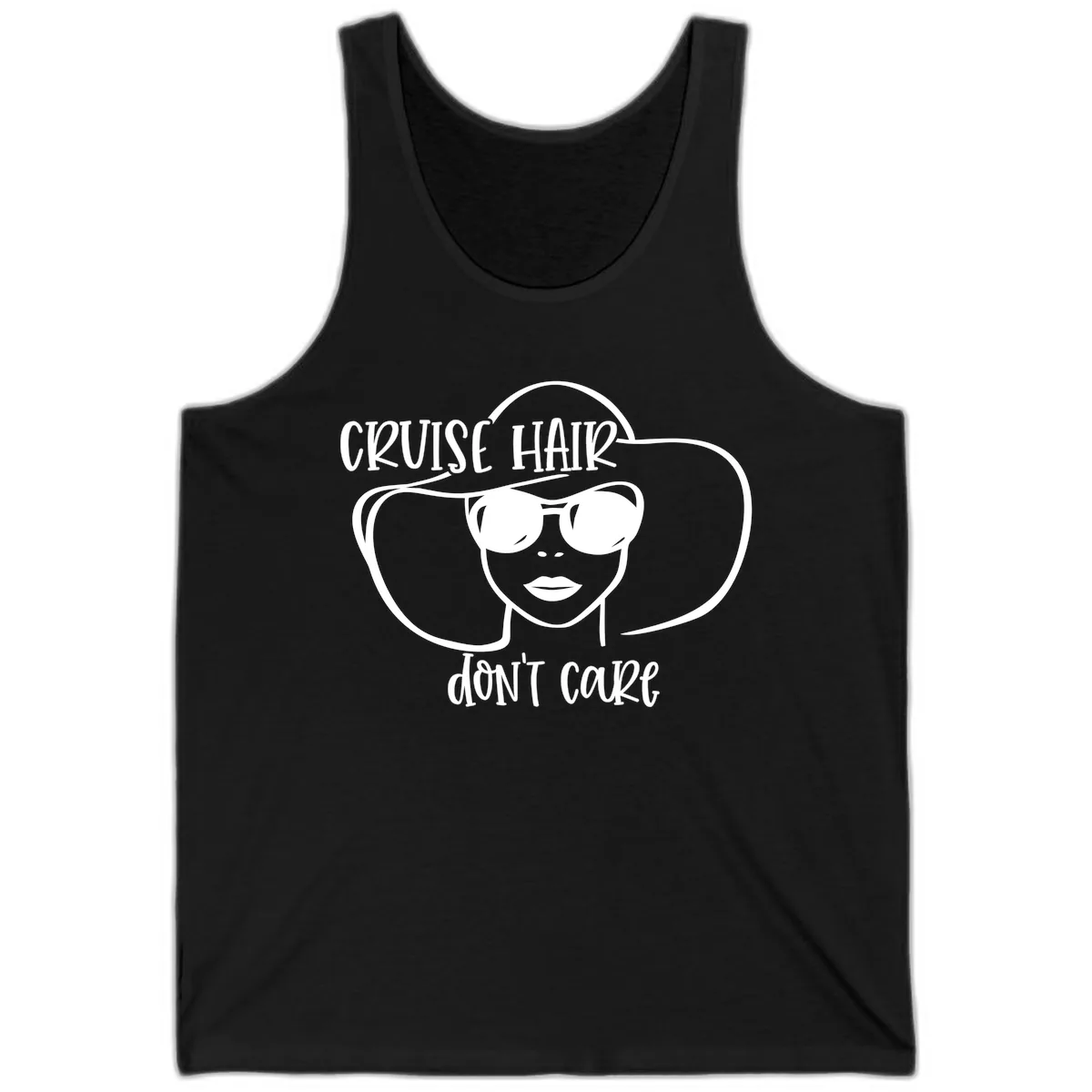 Cruise Hair Don't Care Tank in Black