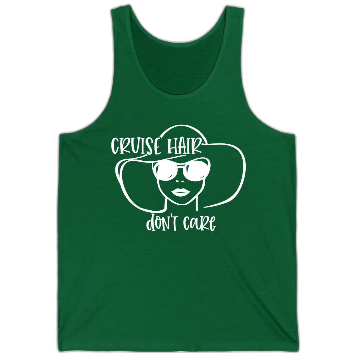 Cruise Hair Don't Care Tank in Kelly