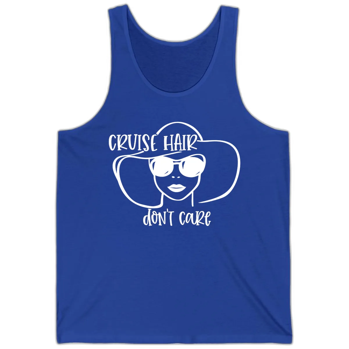 Cruise Hair Don't Care Tank in True Royal