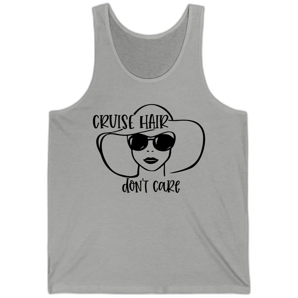 Cruise Hair Don't Care Tank in Athletic Heather