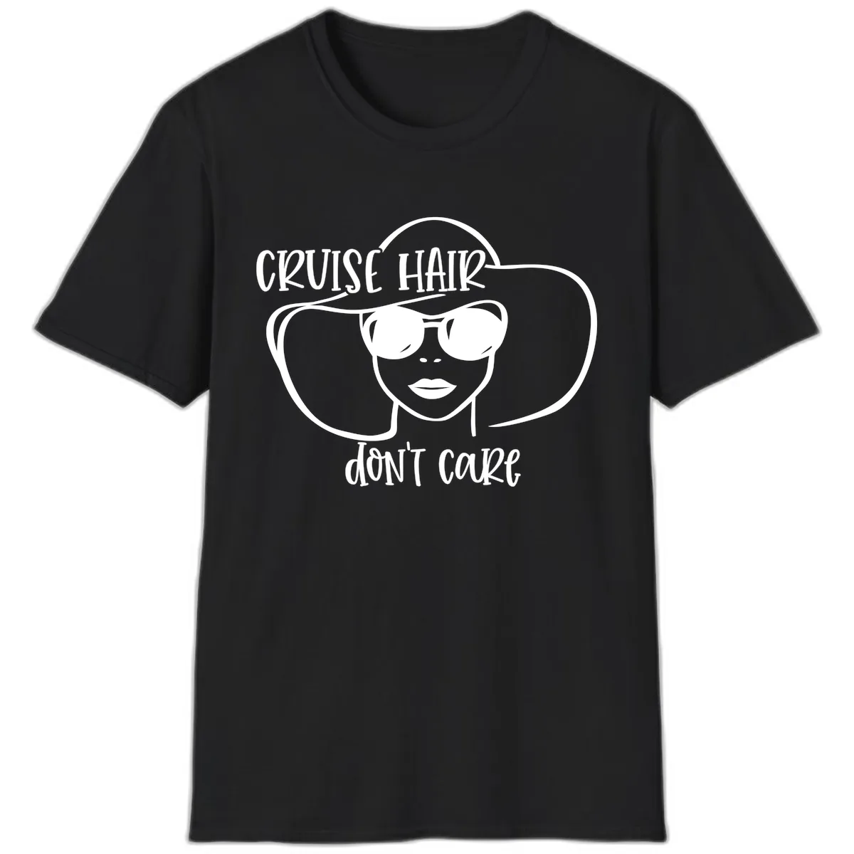 Cruise Hair Don't Care T-Shirt in Black