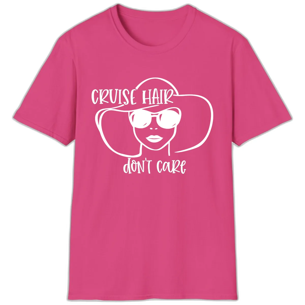Cruise Hair Don't Care T-Shirt in Heliconia