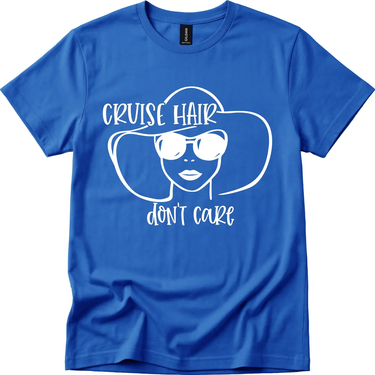 Cruise Hair Don't Care T-Shirt in Royal