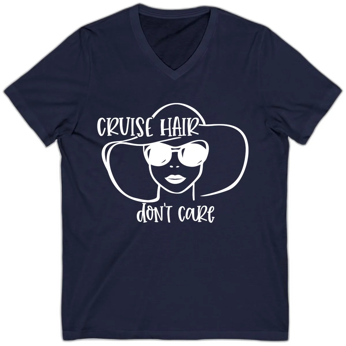 Cruise Hair Don't Care V-Neck in Navy