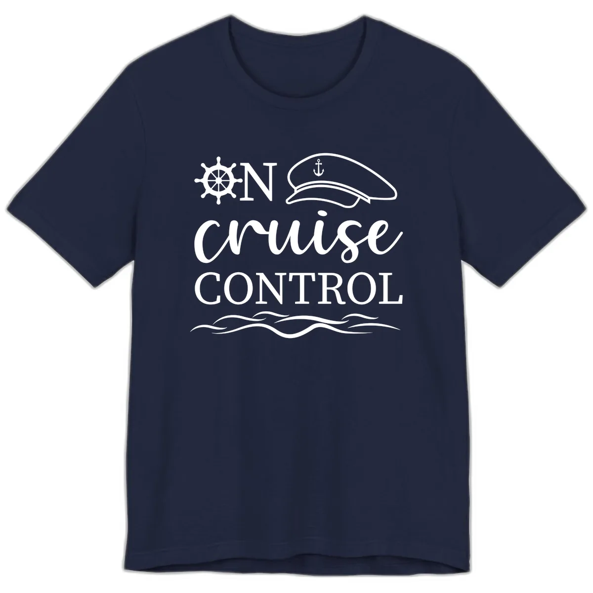 On Cruise Control Premium T-Shirt in Navy