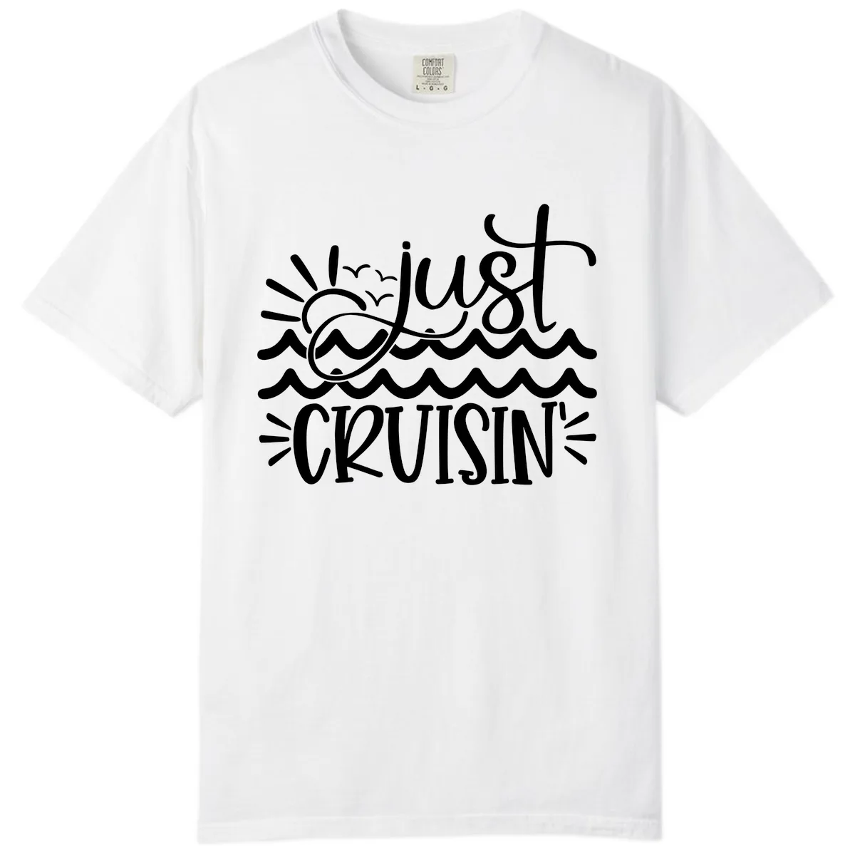 Just Cruisin' Comfort Color in White