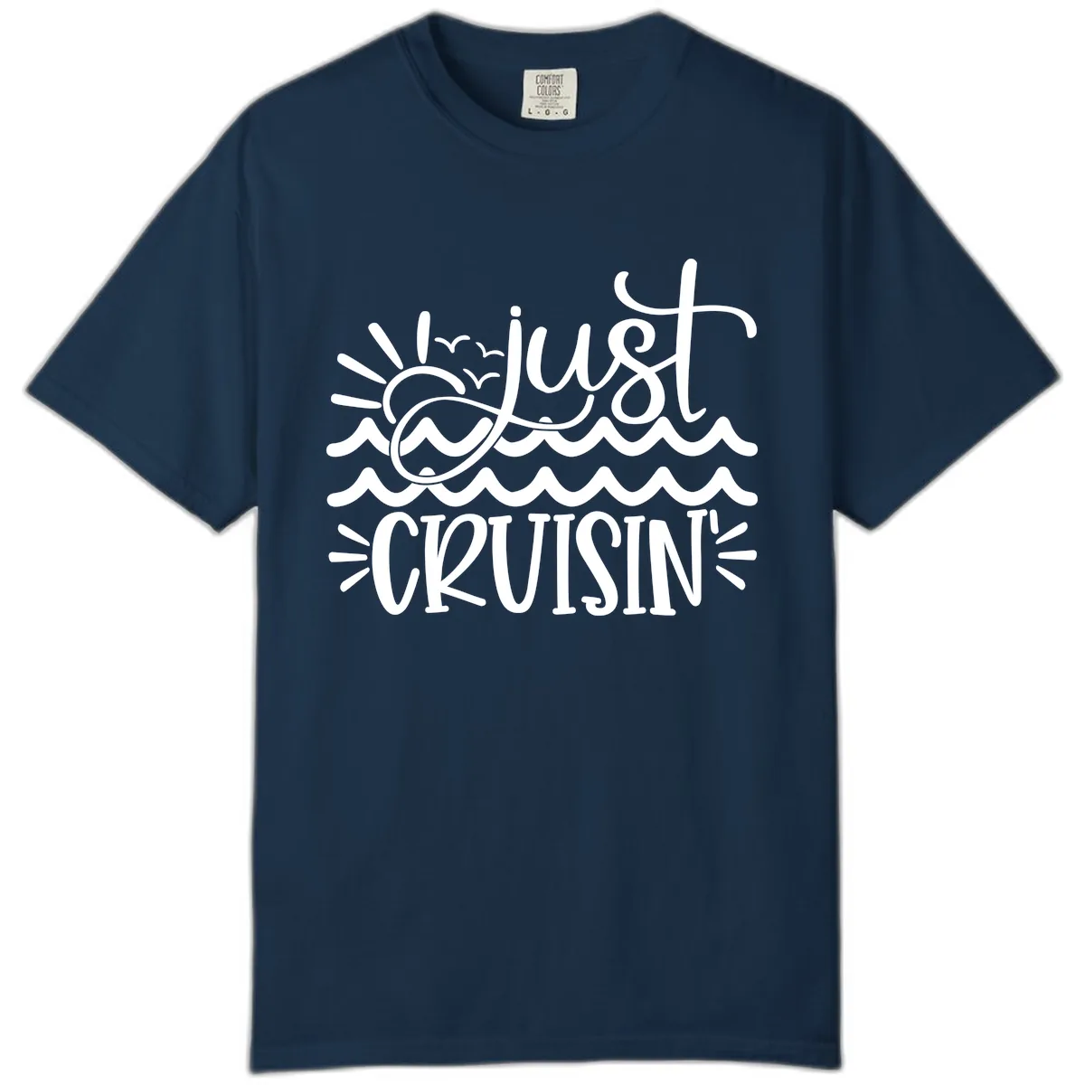 Just Cruisin' Comfort Color in True Navy