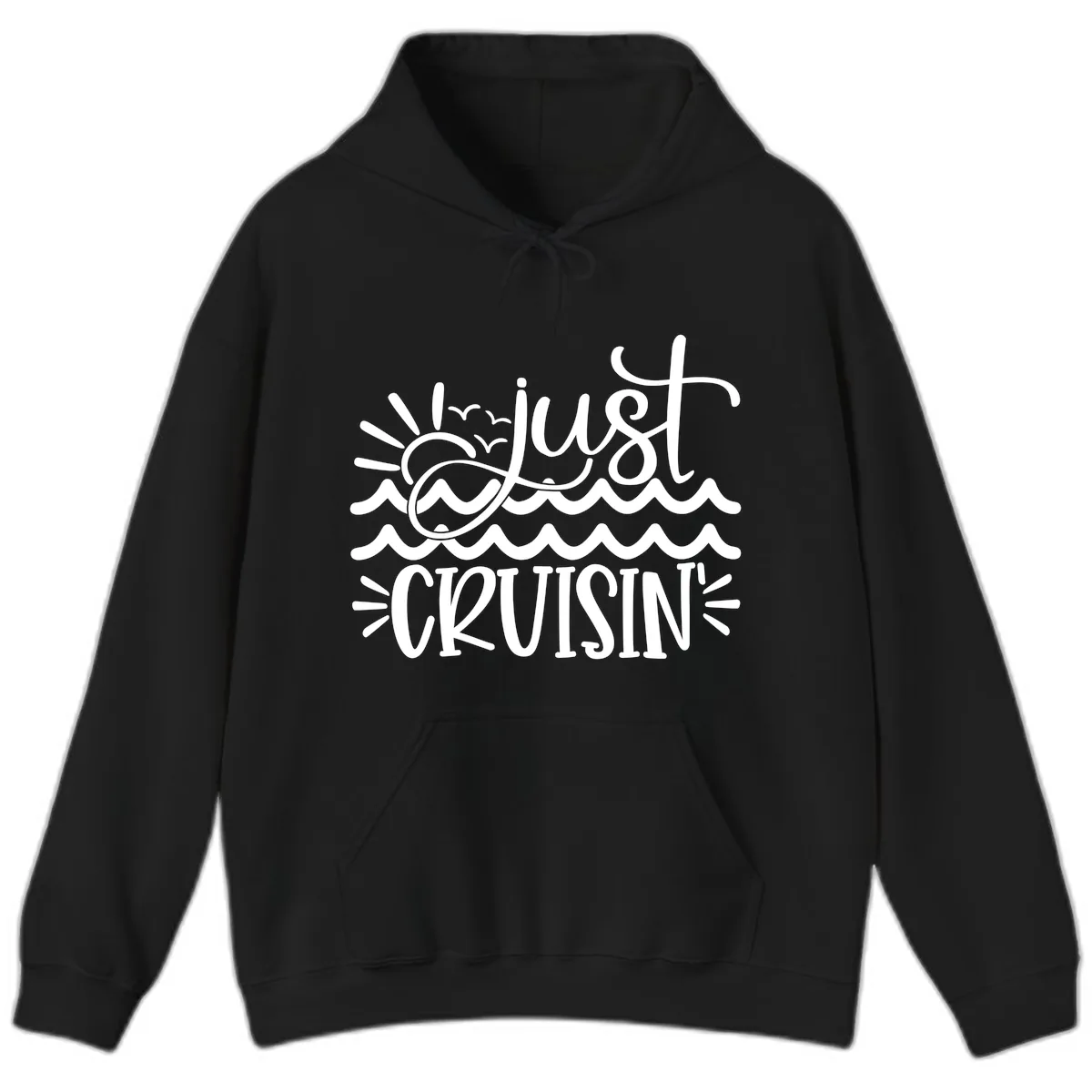Just Cruisin' Hoodie in Black