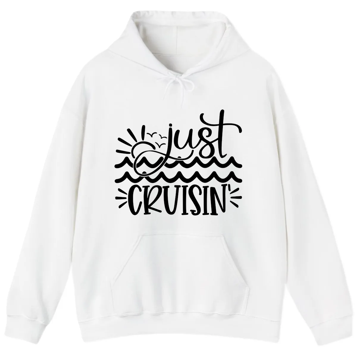 Just Cruisin' Hoodie in White