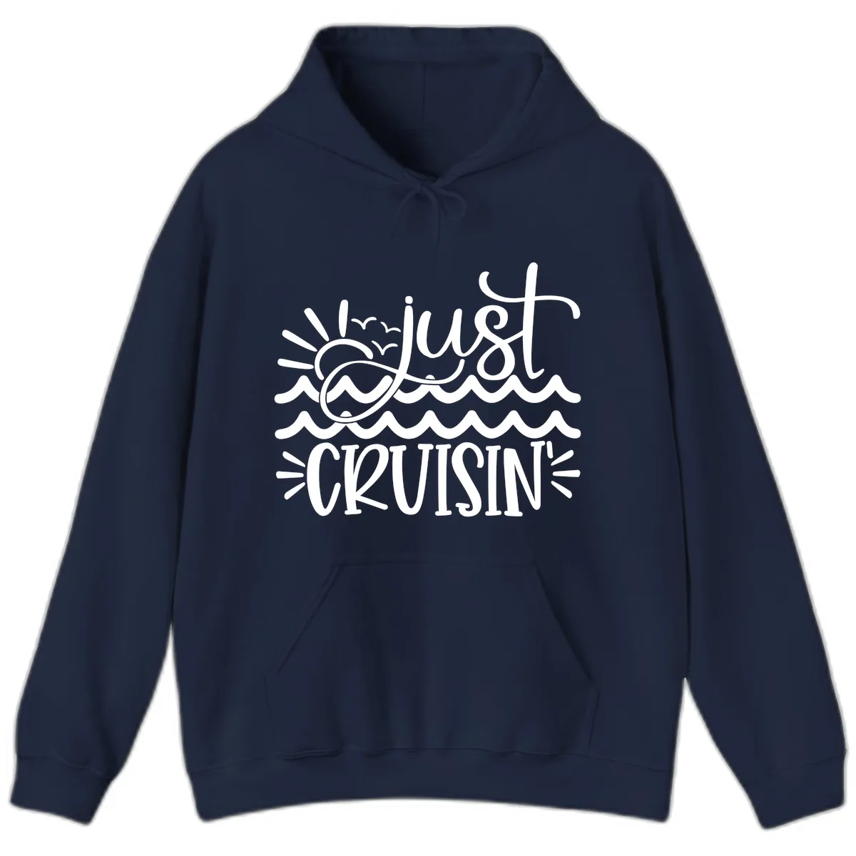 Just Cruisin' Hoodie in Navy
