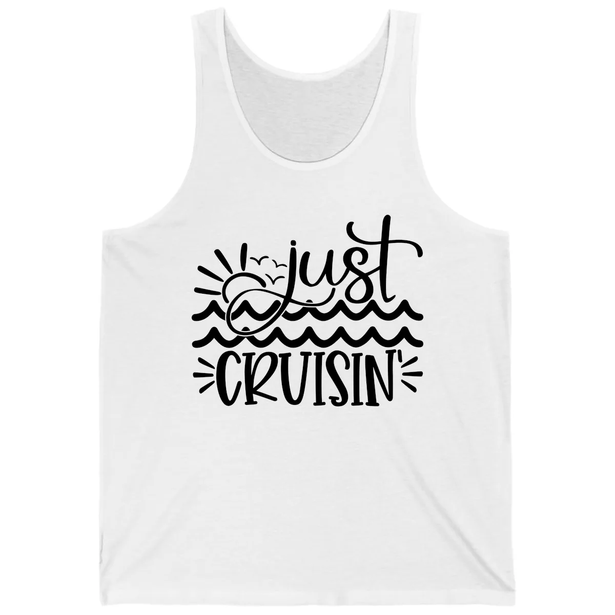 Just Cruisin' Tank in White