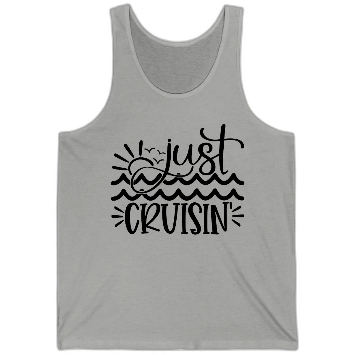 Just Cruisin' Tank in Athletic Heather