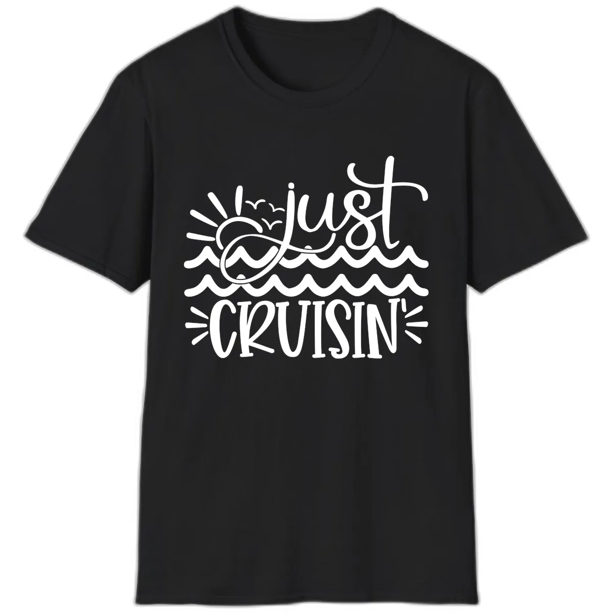 Just Cruisin' T-Shirt in Black