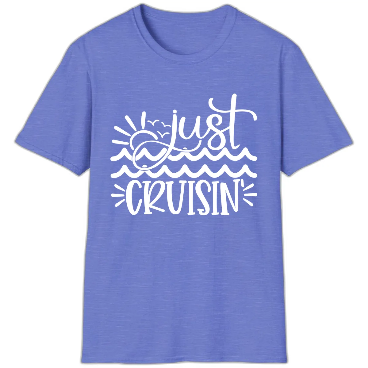 Just Cruisin' T-Shirt in Heather Royal
