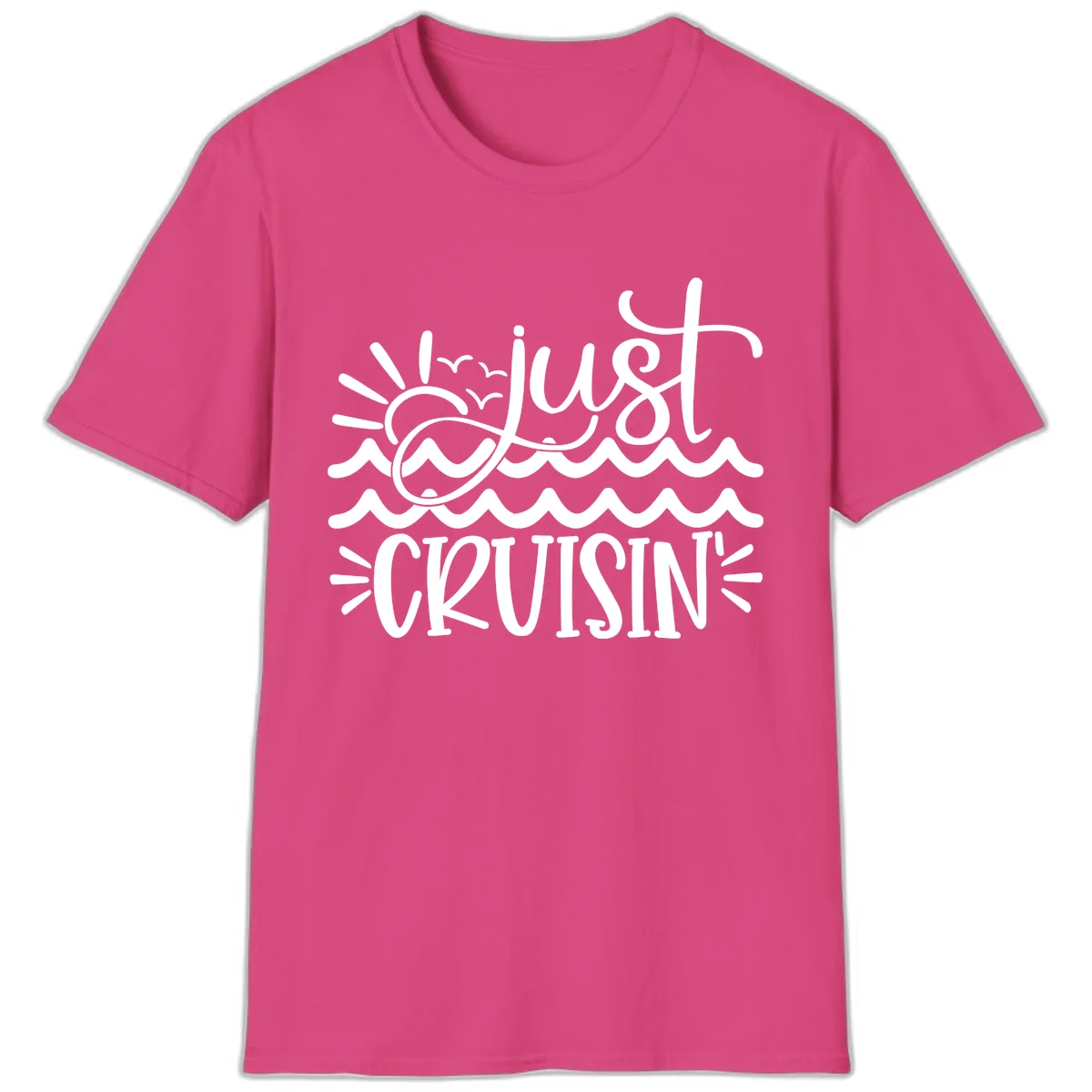 Just Cruisin' T-Shirt in Heliconia