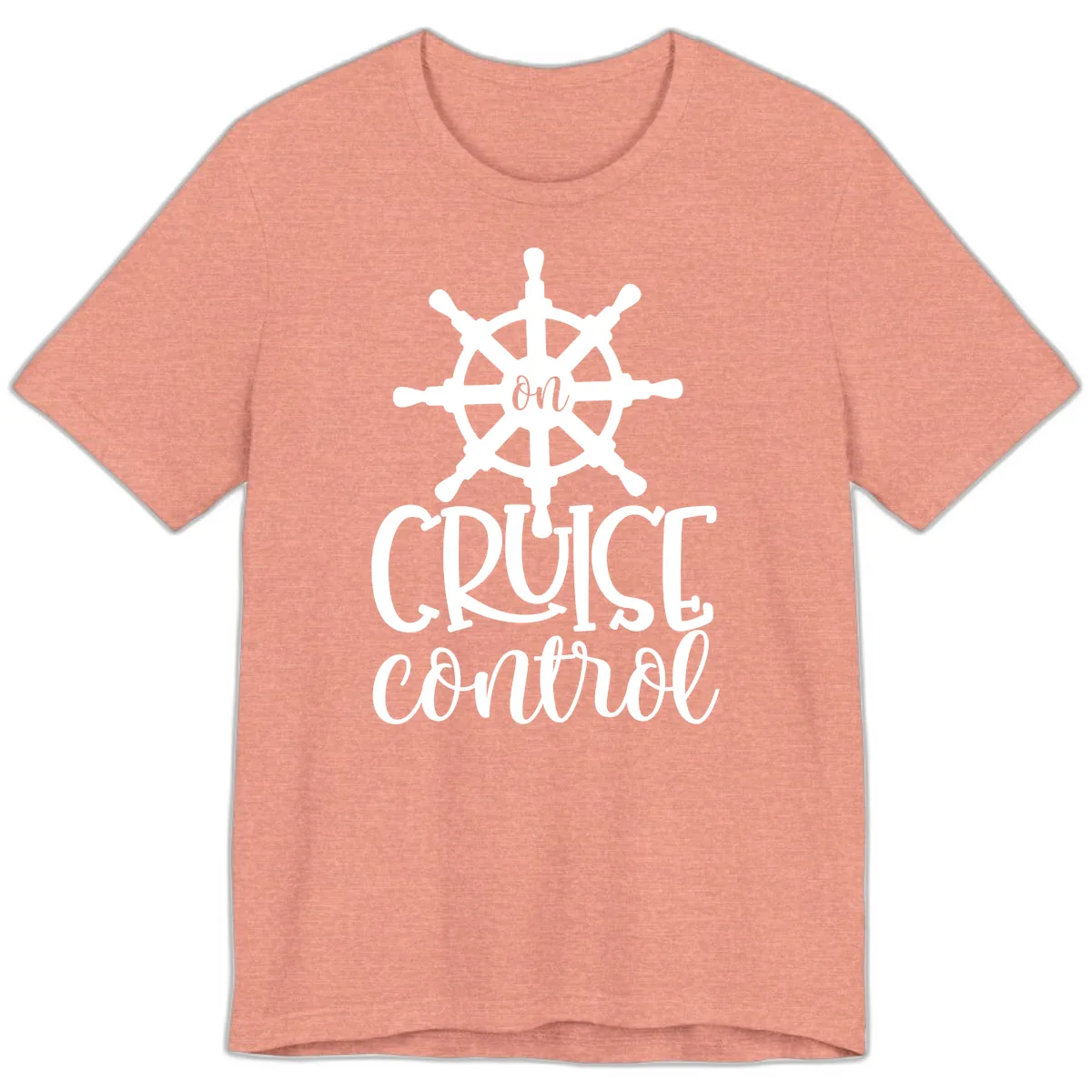On Cruise Control Premium T-Shirt in Heather Sunset