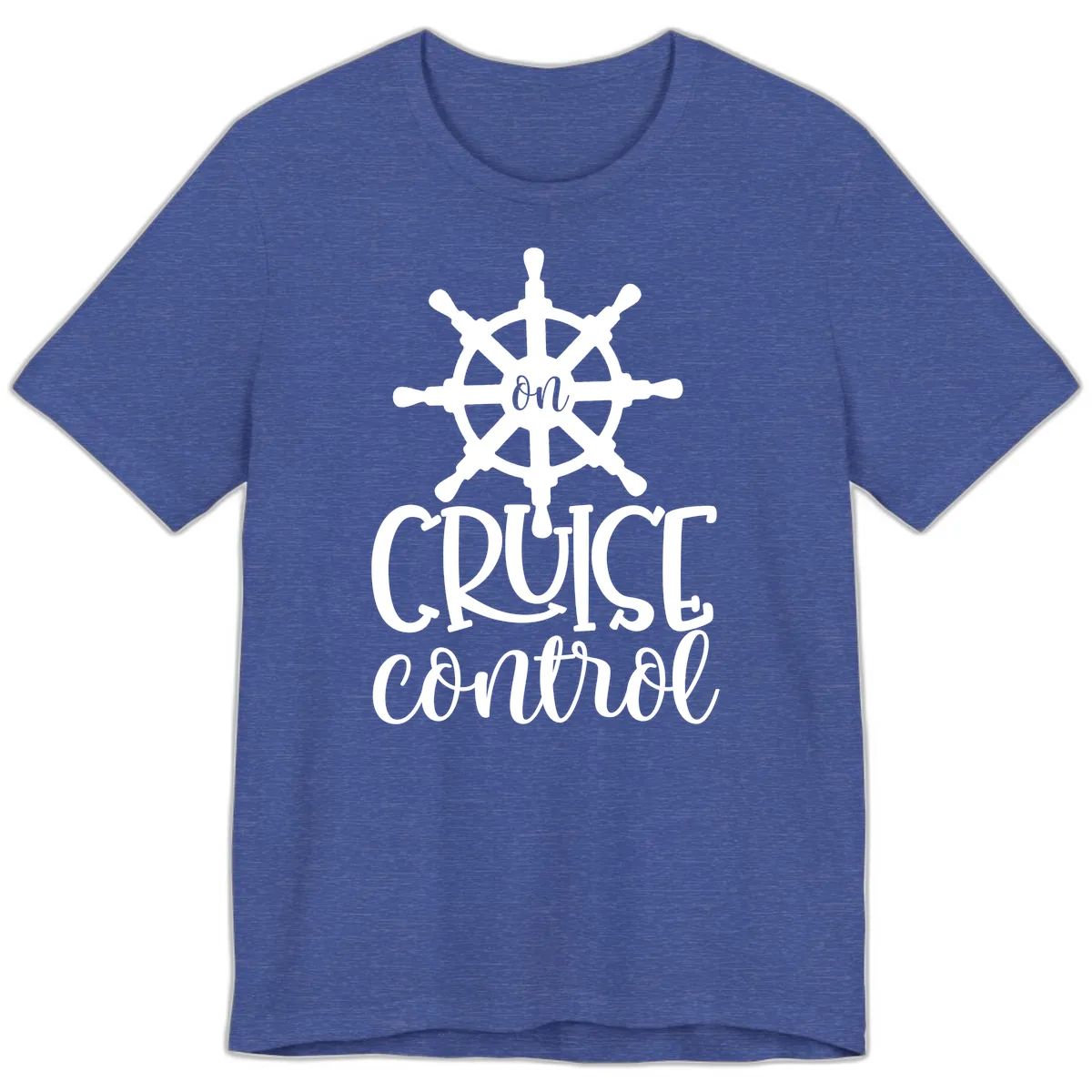 On Cruise Control Premium T-Shirt in Heather True Royal