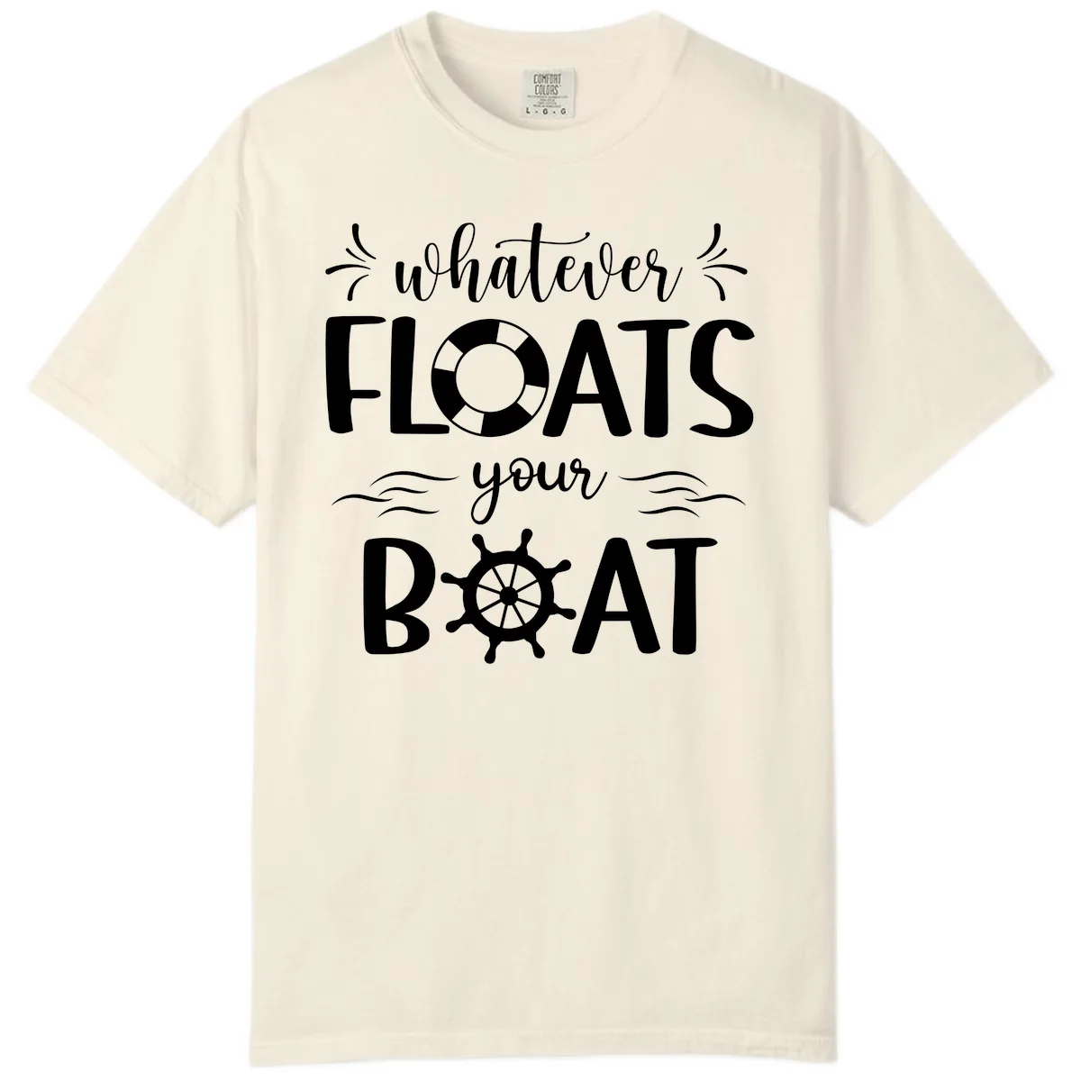 Whatever Floats Your Boat Comfort Color in Ivory