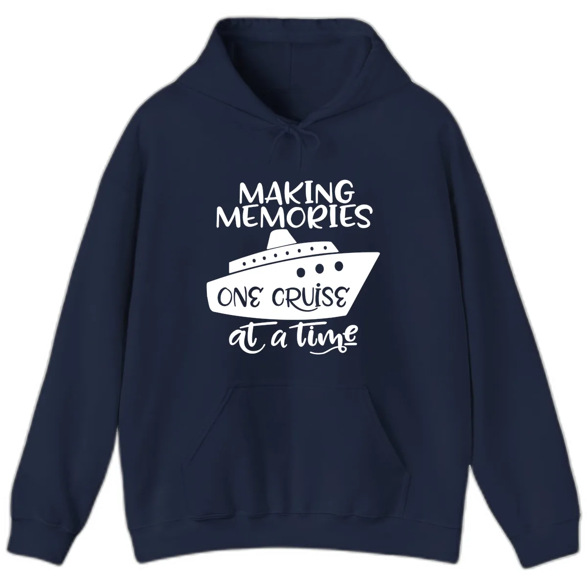 Making Memories One Cruise At A Time Hoodie in Navy
