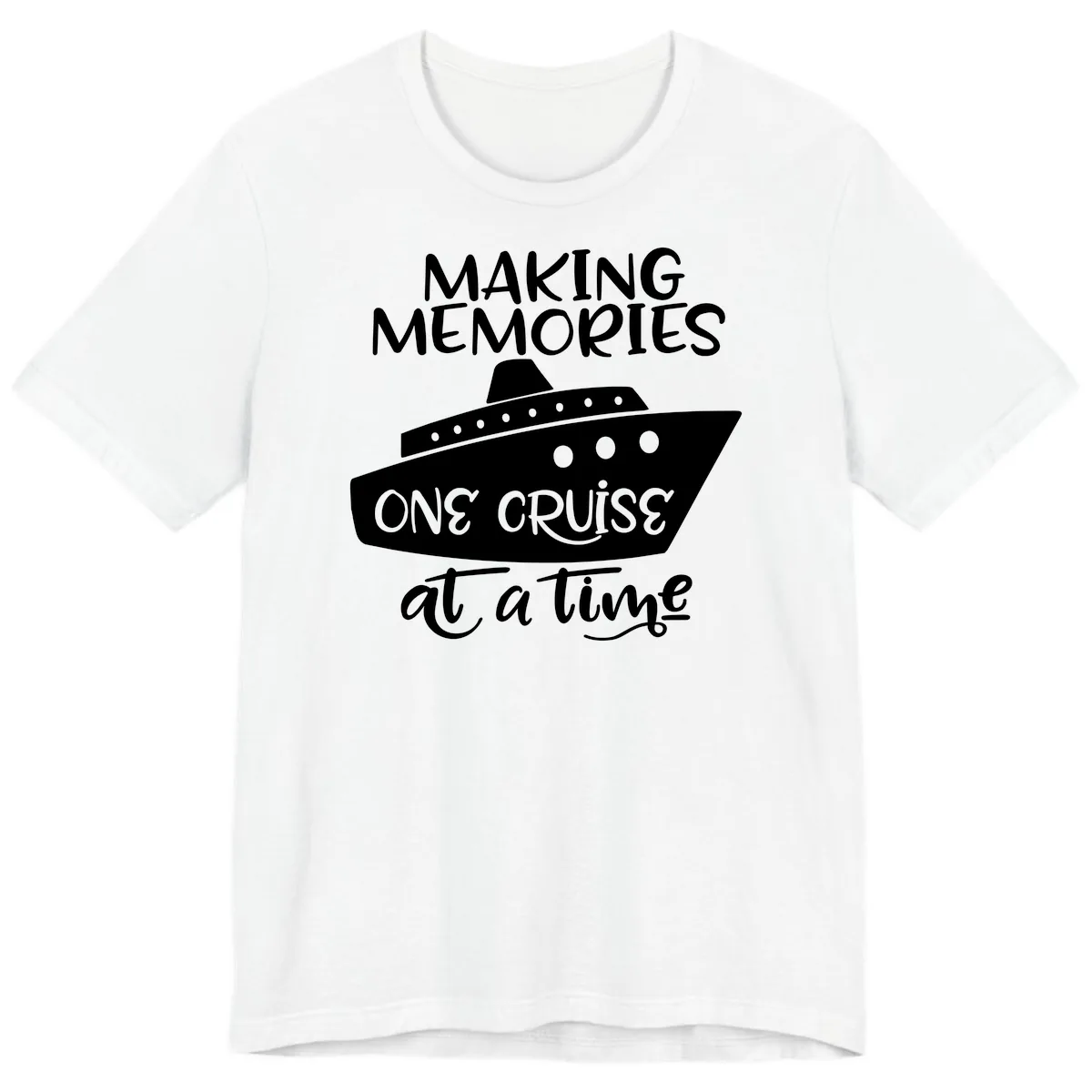 Making Memories One Cruise At A Time Premium T-Shirt in White