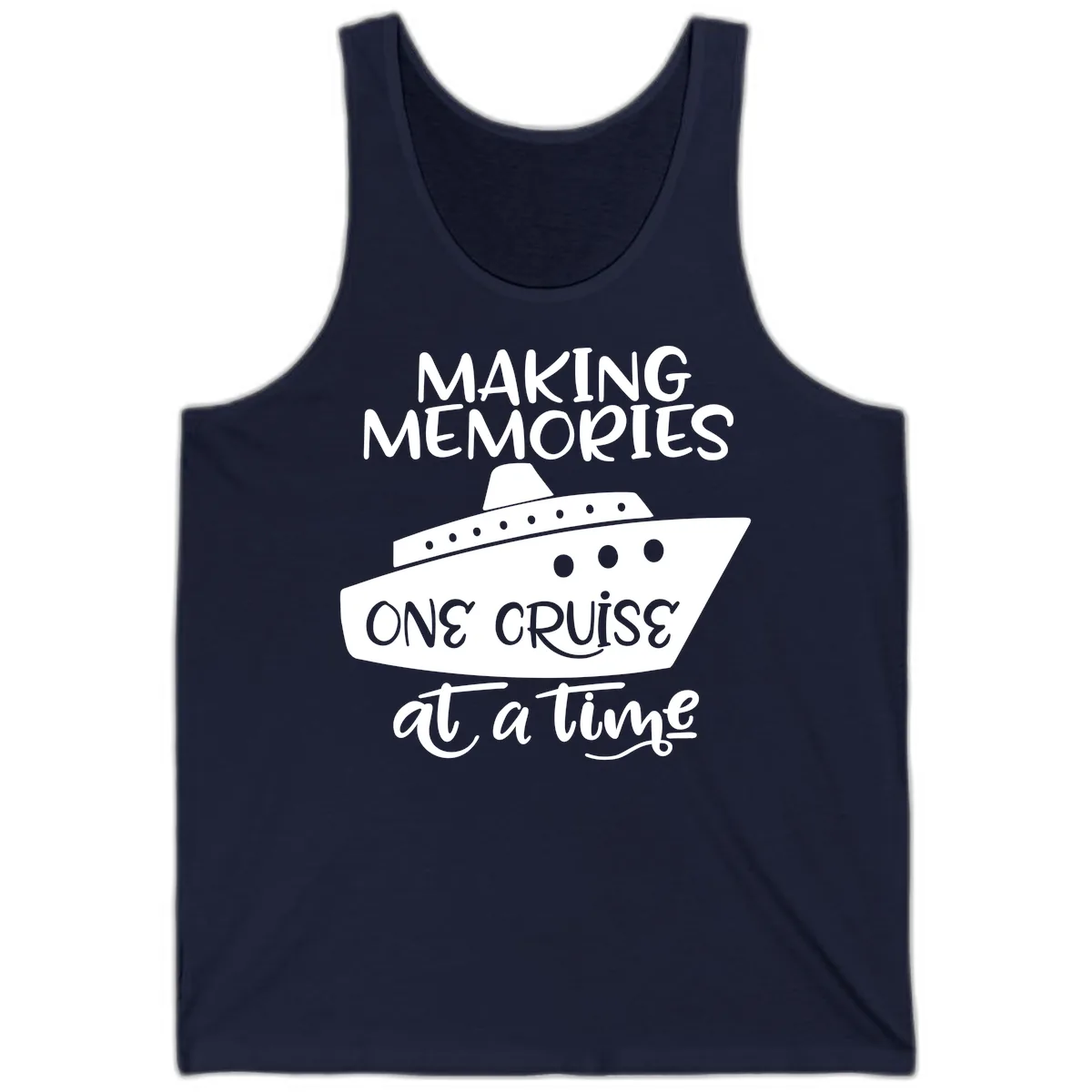 Making Memories One Cruise At A Time Tank in Navy