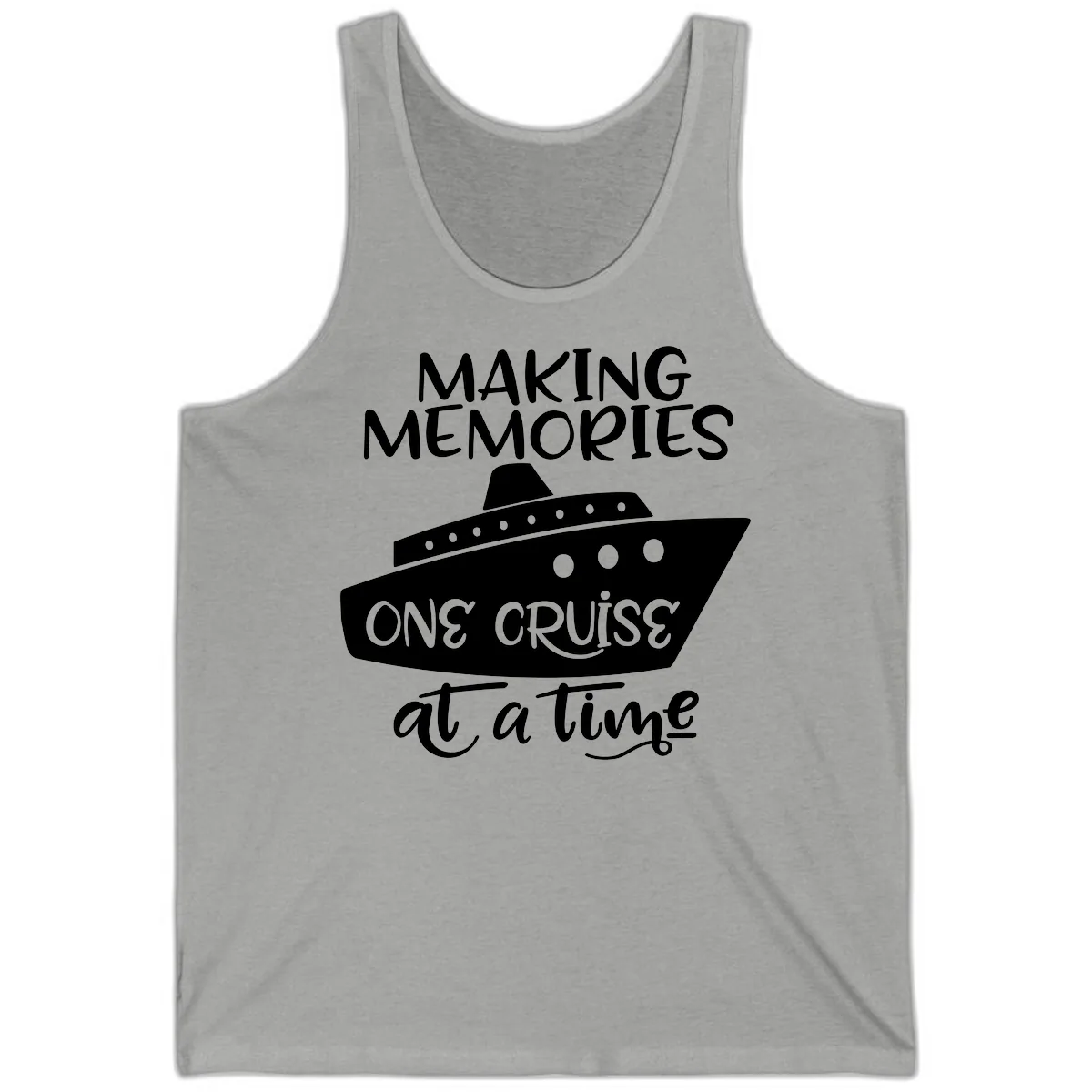 Making Memories One Cruise At A Time Tank in Athletic Heather