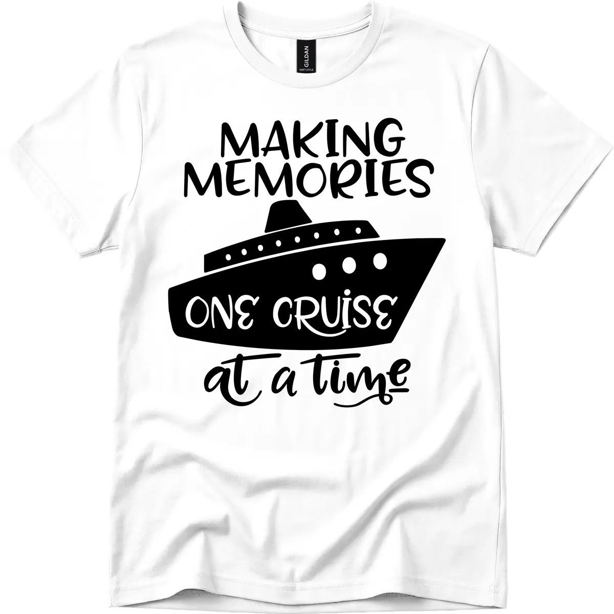 Making Memories One Cruise At A Time T-Shirt in White