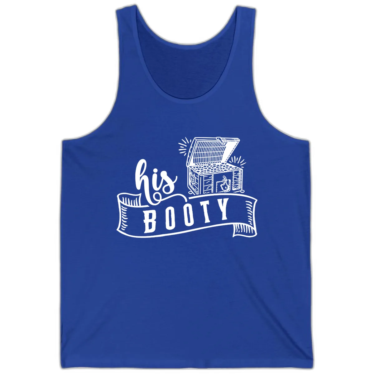 His Booty Treasure Chest Cruise Tank in True Royal