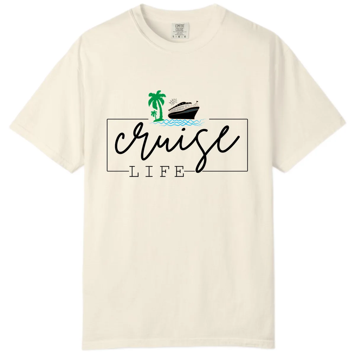 Cruising Life Tropical Getaway Comfort Color in Ivory