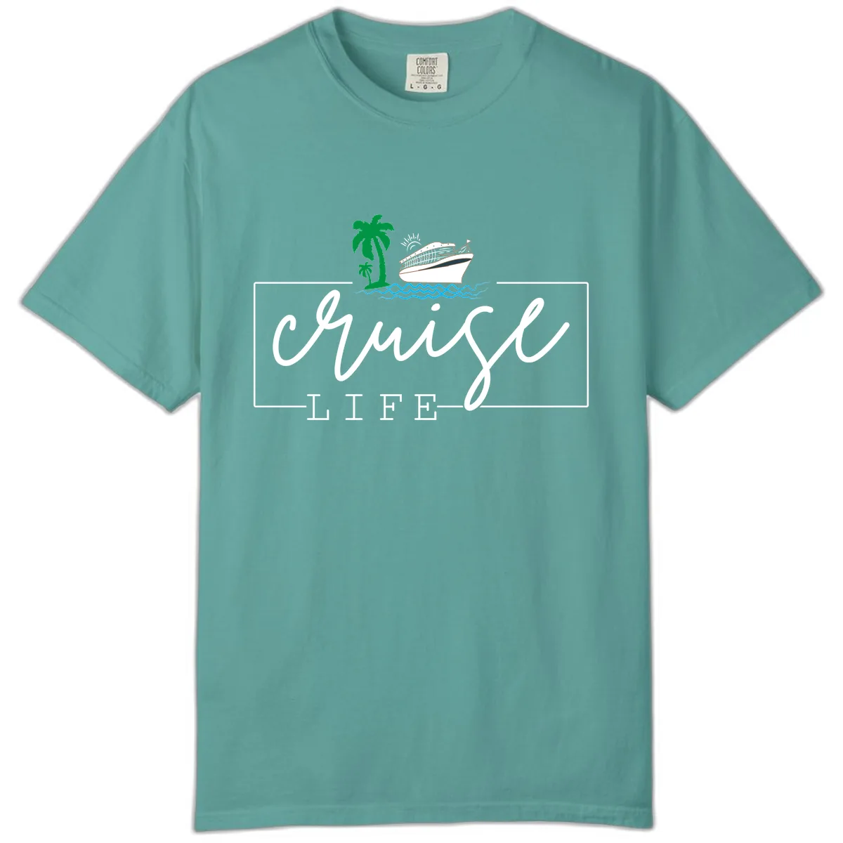 Cruising Life Tropical Getaway Comfort Color in Seafoam