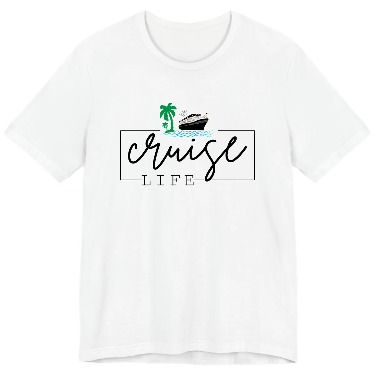 Cruising Life Tropical Getaway Premium T-Shirt in White