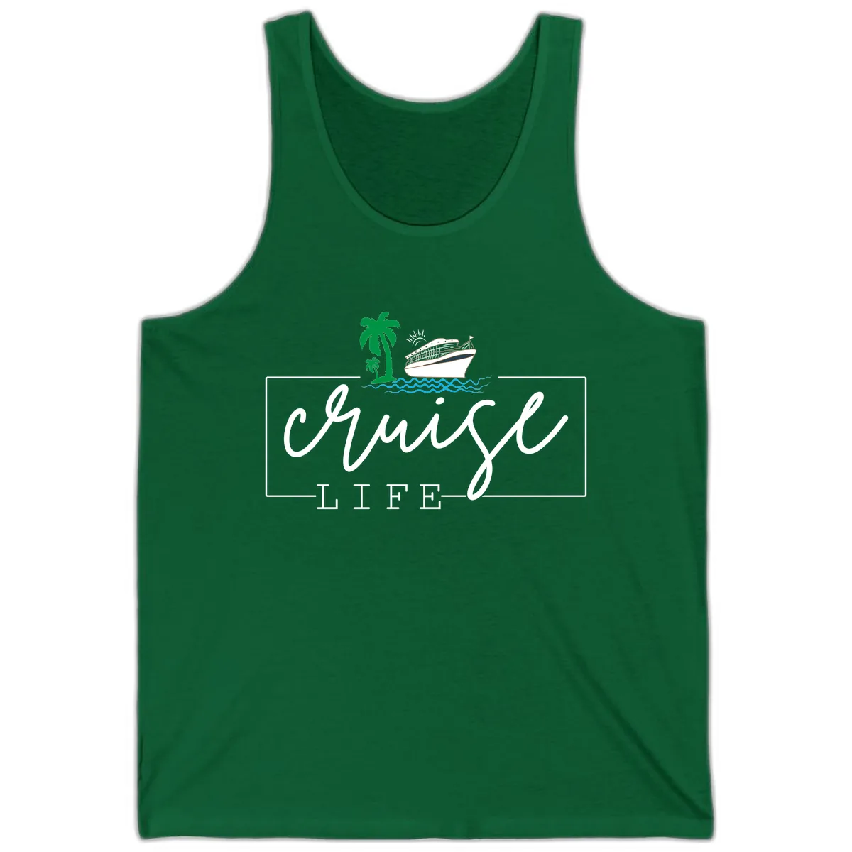 Cruising Life Tropical Getaway Tank in Kelly