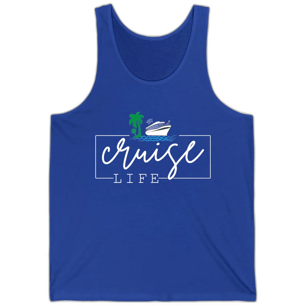 Cruising Life Tropical Getaway Tank in True Royal
