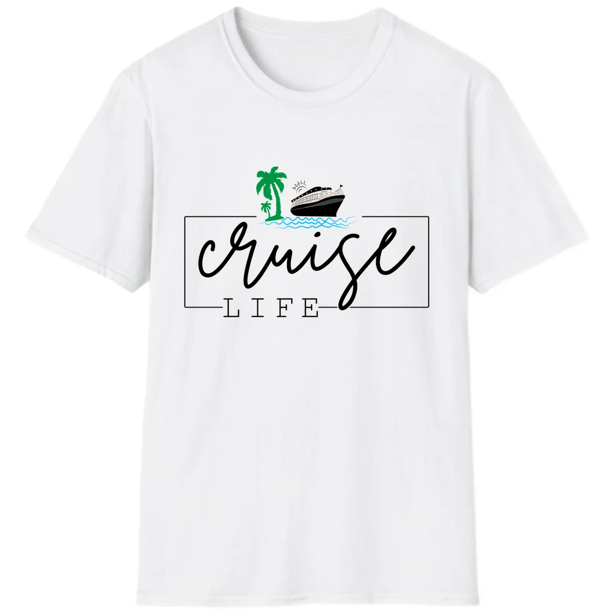 Cruising Life Tropical Getaway T-Shirt in White