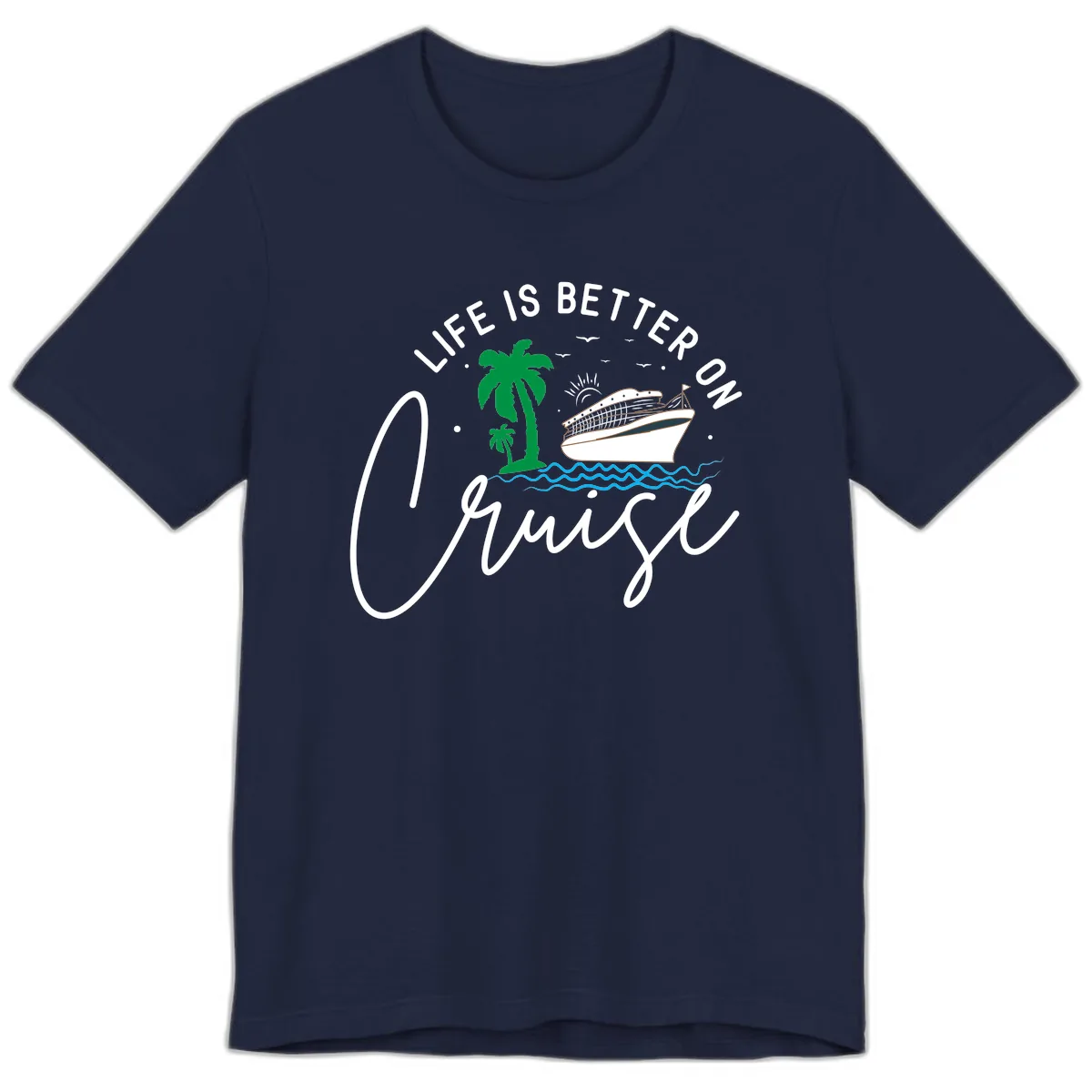 Life Is Better On Chill Premium T-Shirt in Navy