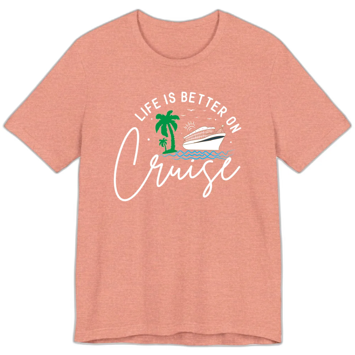 Life Is Better On Chill Premium T-Shirt in Heather Sunset