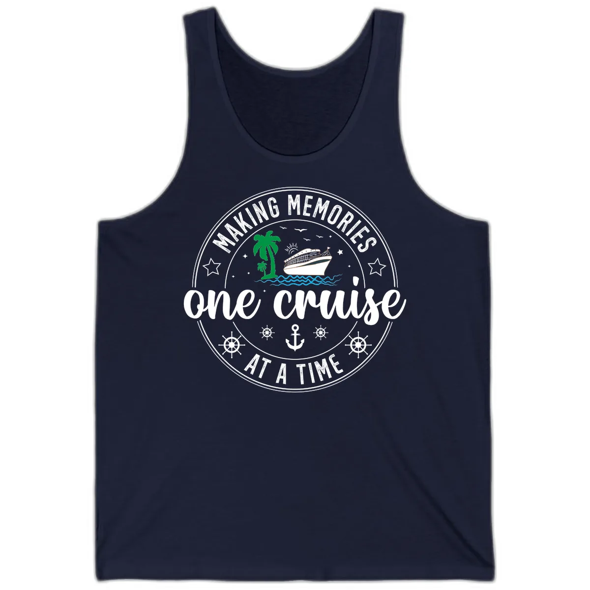 Making Memories One Cruise At A Time Tank in Navy