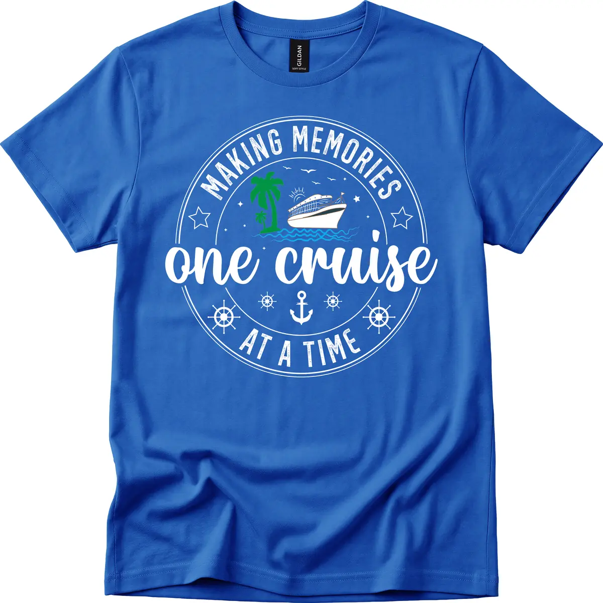 Making Memories One Cruise At A Time T-Shirt in Royal